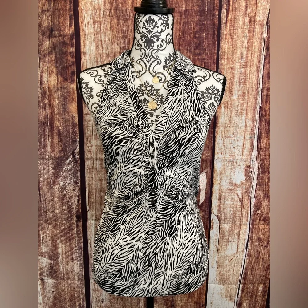 Free People | NWT Animal Print RacerBack Tank